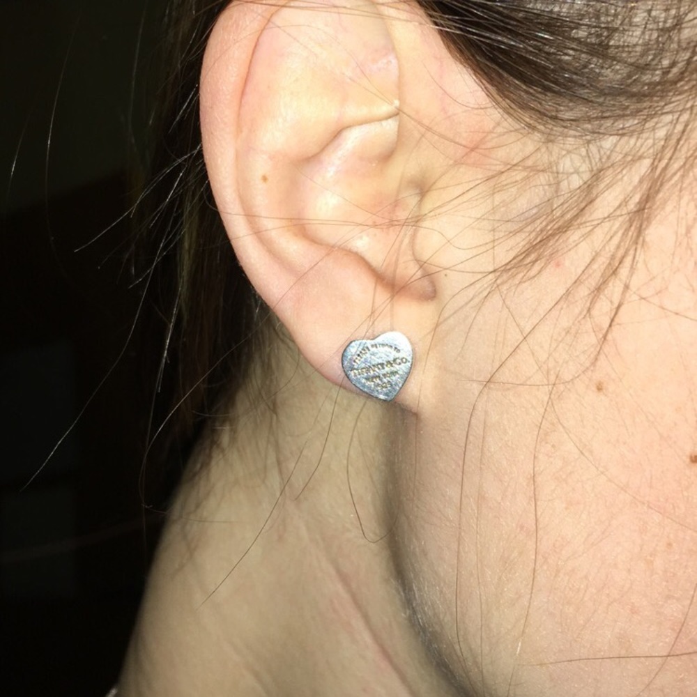 Tiffany Mini Heart Earrings
